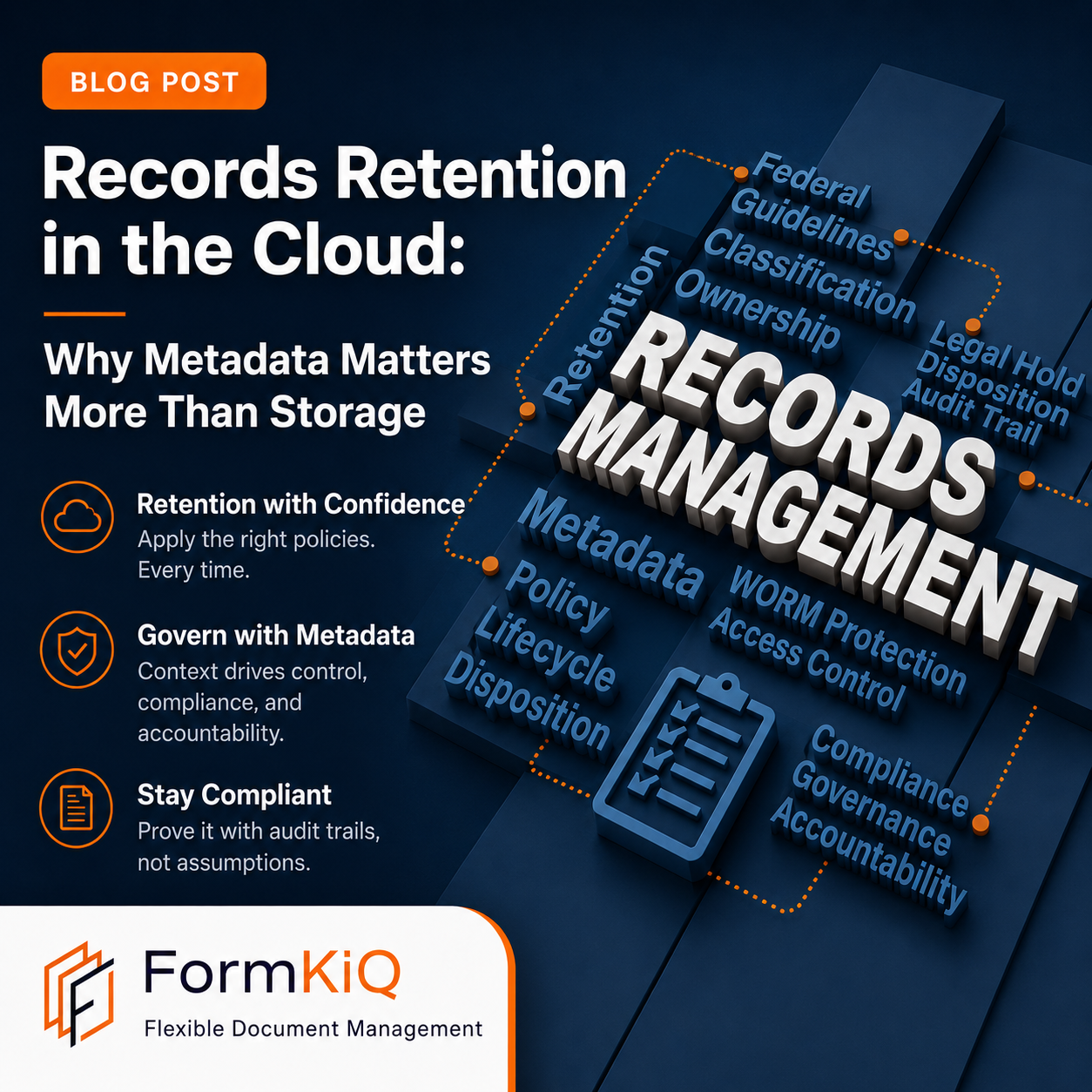 Records Retention in the Cloud: Why Metadata Matters More Than Storage