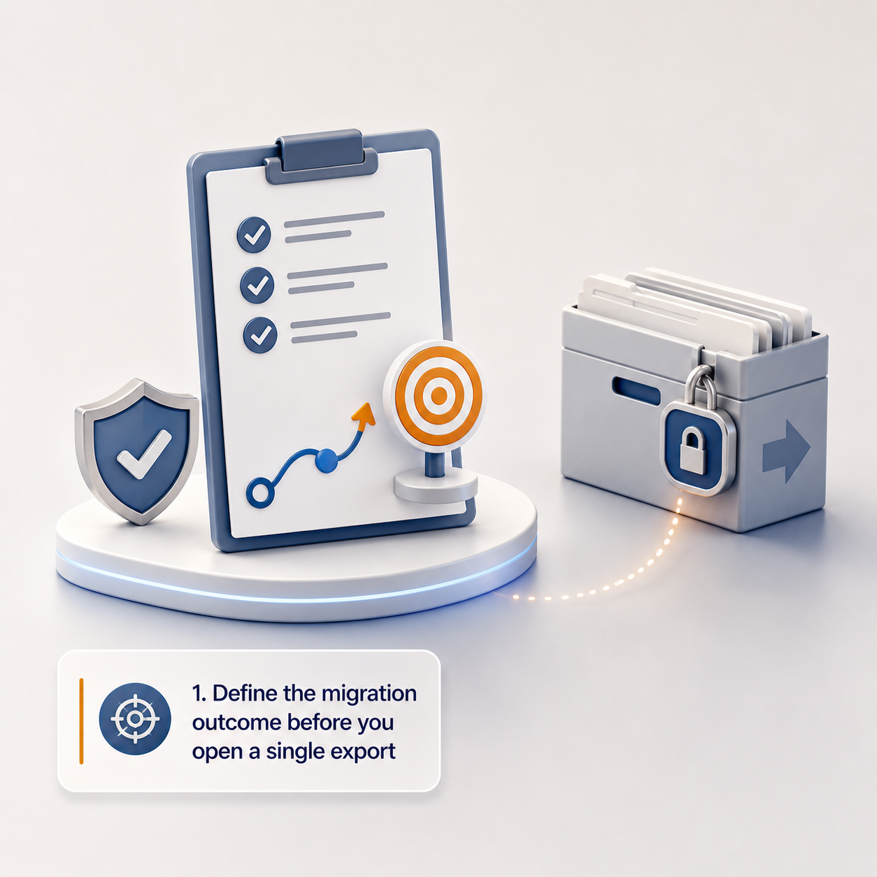 1. Define the migration outcome before you open a single export
